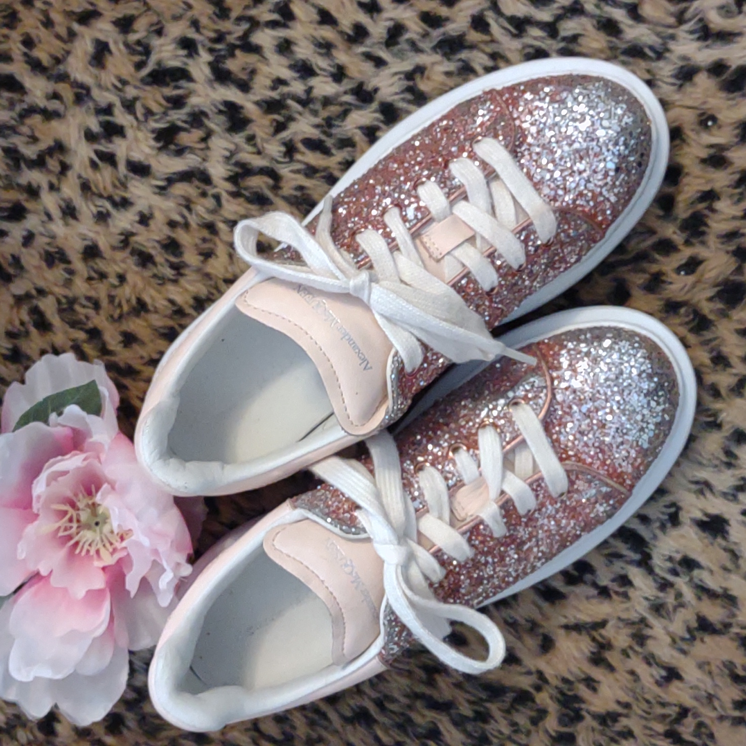 Alexander Mcqueen Glitter Sneakers Sz. 33